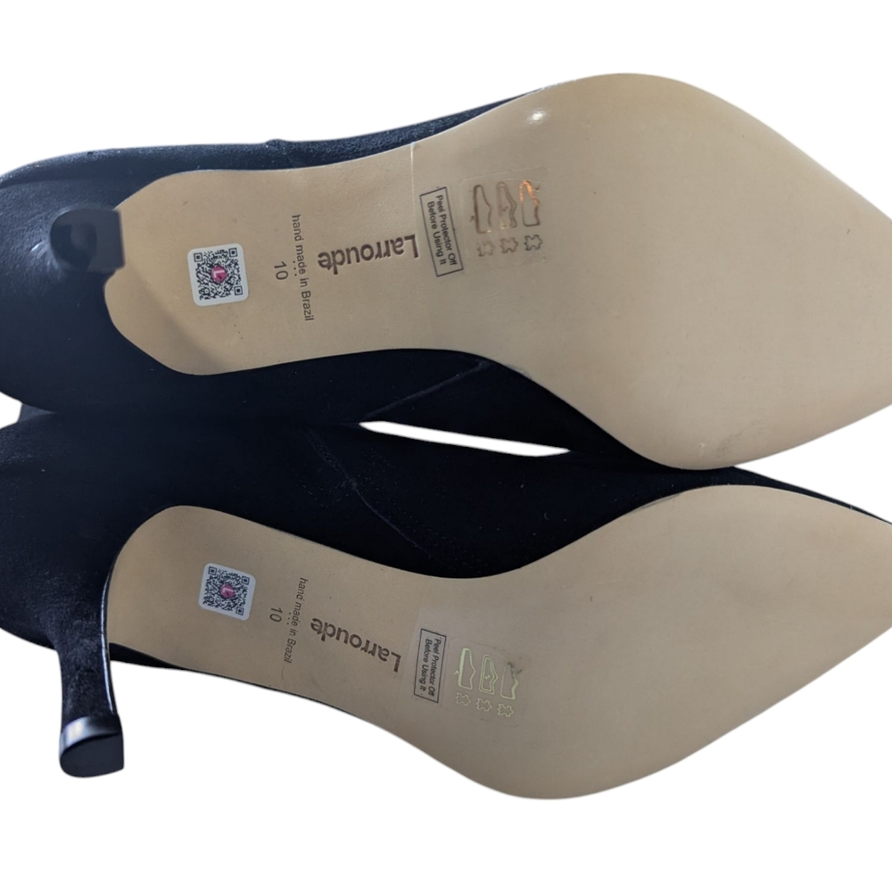 NEW..Larroudé's Mini Kate Elegant Black Ankle Boots...Size 10 - Picture 12 of 13